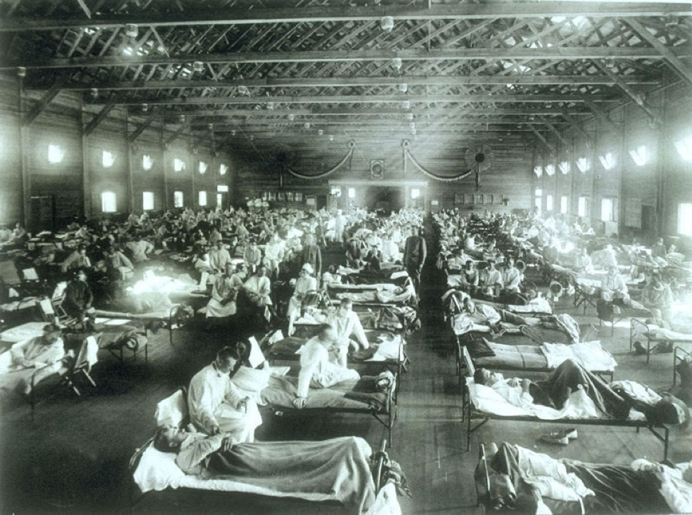 Figure 1. Emergency Hospital at Camp Funston, Kansas, 1918